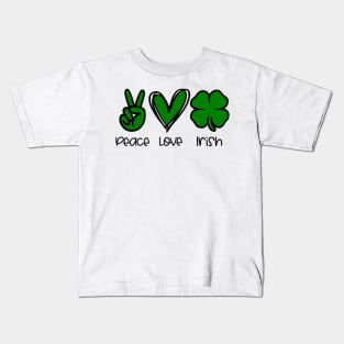 Peace Love Irish Kids T-Shirt